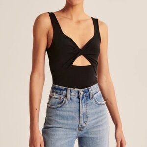 NWT Abercrombie Slinky Cut Out Bodysuit